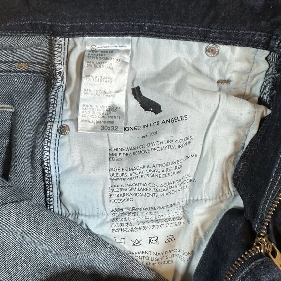 AG Adriano Goldschmied The Everett Slim Straight Jeans Mens 30x32 Blue Denim Men - Picture 10 of 13